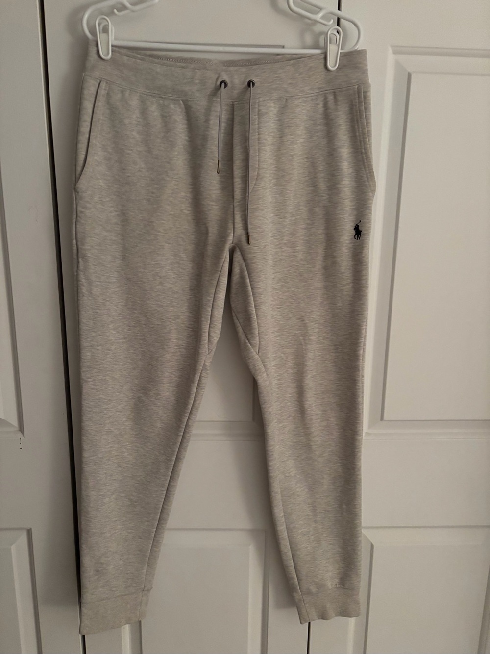 Polo by Ralph Lauren Heather Gray Jogger Sweatpants double knit size men’s med